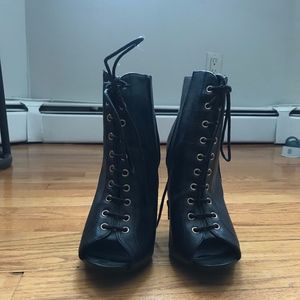 Zip-Up High Heel Booties
